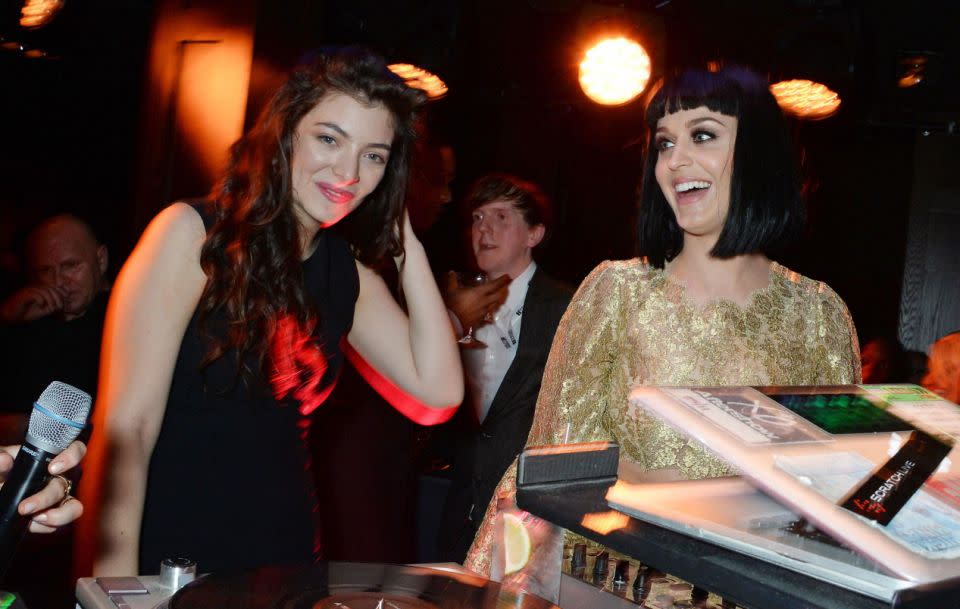 Lorde has thrown her support behind Katy Perry and her musical work. Source: Getty