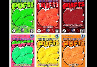 Freeze-Dried Gummy Puffs

Sugar Freak