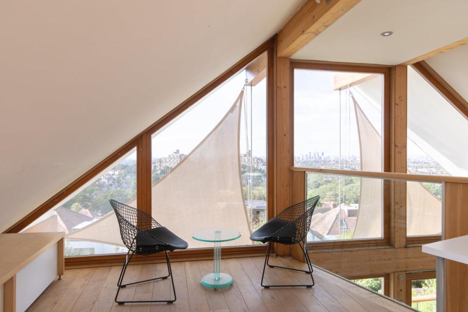 The study area at the top of the house (Munday’s)