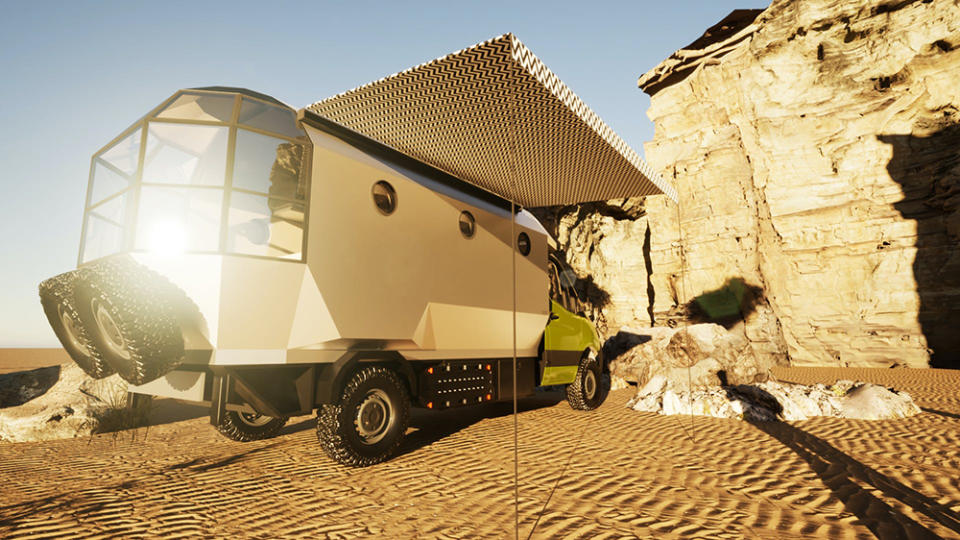 The Texino Atrium camper van concept's canopy