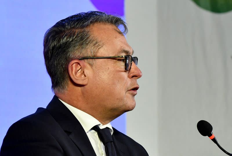 Joachim Nagel, President of Germany's federal reserve Bundesbank, attends a news conference on outskirts of Bengaluru