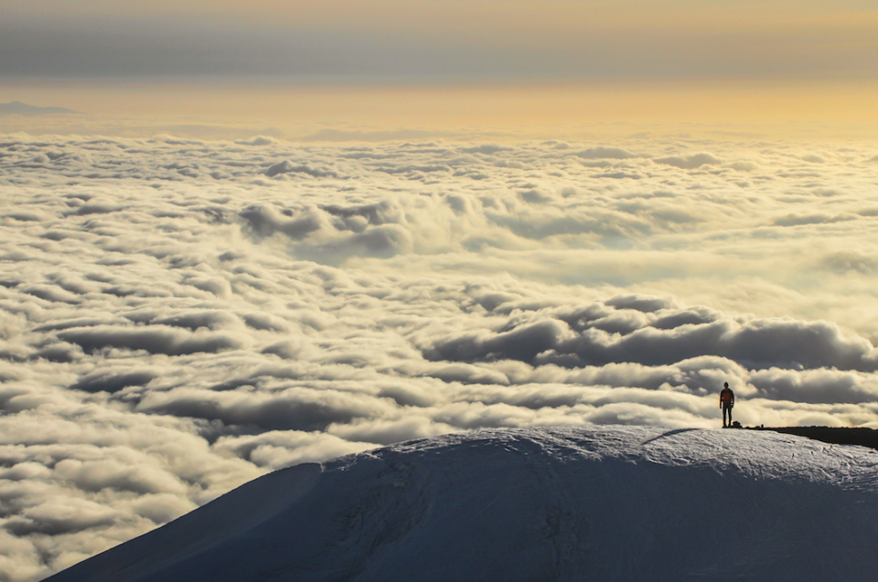 A calm Etna above the clouds is equally stunning. (Rex)