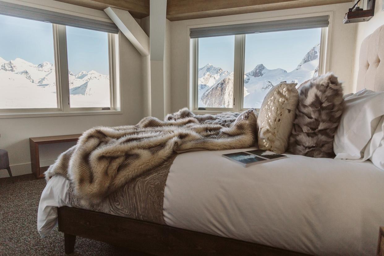 Interior of Sheldon Chalet in Denali National Park