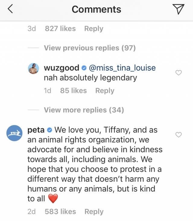 Tiffany Haddish PETA