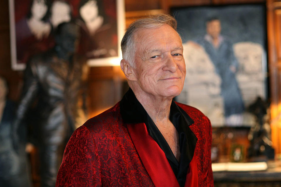 Hugh Hefner at the Playboy Mansion in Los Angeles on Feb. 26, 2009. (Photo: Ann Johansson/Corbis via Getty Images)