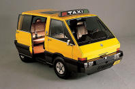 <p>Italdesign’s response to a challenge laid down by the New York Museum of Modern Art was only four metres long, but it could seat five people and had space under the seats to fit folded wheelchairs. To add to the practicality, there were sliding doors on both sides, a very unusual feature for 1976.</p><p>The project stopped after the vehicle was built, which is why you don’t associate Alfa Romeo with New York cabs today. Shame, as it’s an intriguing concept.</p>