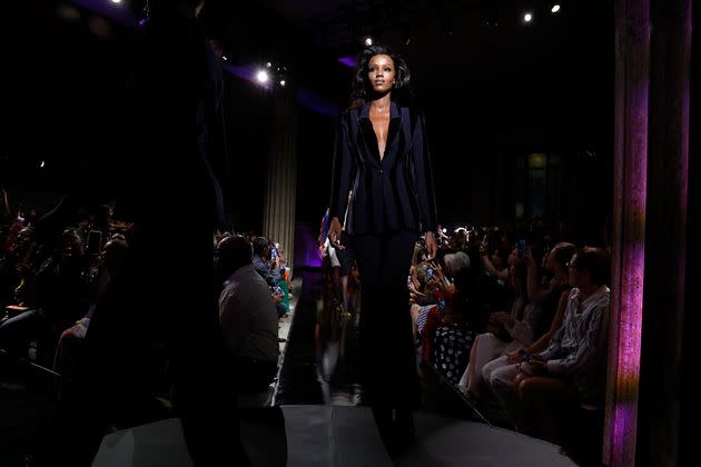 A model walks the runway during Sergio Hudson fashion show during New York Fashion Week: The Shows on Sept. 10, 2022 in New York City. (Photo: John Lamparski via Getty Images)