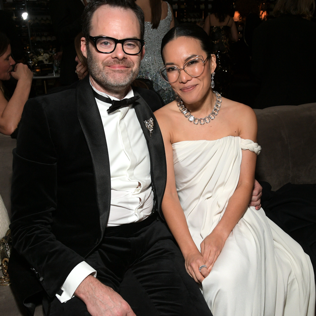  Bill Hader and Ali Wong attend Netflix's 2024 Golden Globe After Party at Spago on January 07, 2024 in Beverly Hills, California. 