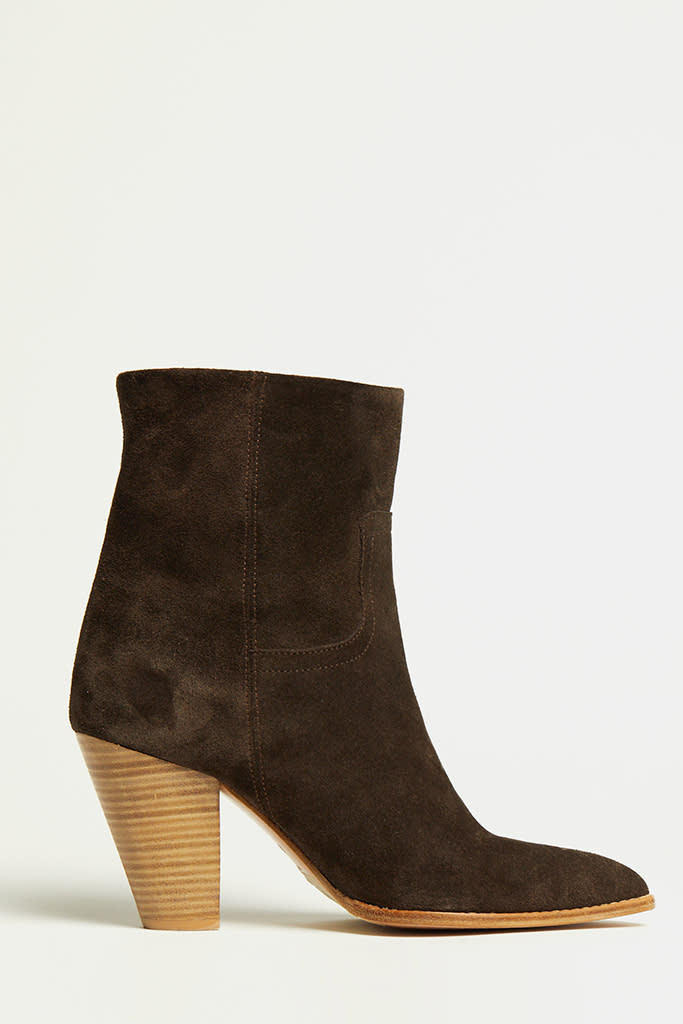 Brochu Walker’s Marfa suede ankle boot. - Credit: Courtesy of Brochu Walker