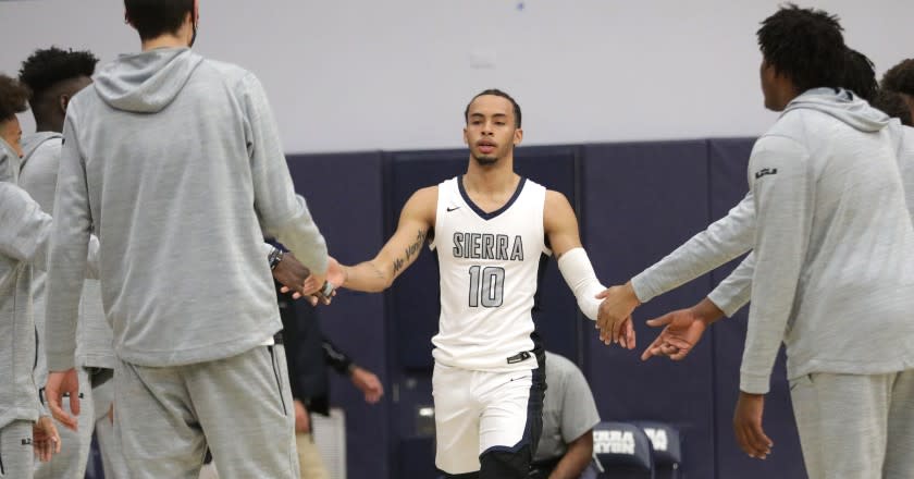 CHATSWORTH, CA - APRIL 22: Sierra Canyon's Amari Bailey is headed to UCLA. Photographed at Sierra Canyon School on Thursday, April 22, 2021. (Myung J. Chun / Los Angeles Times)