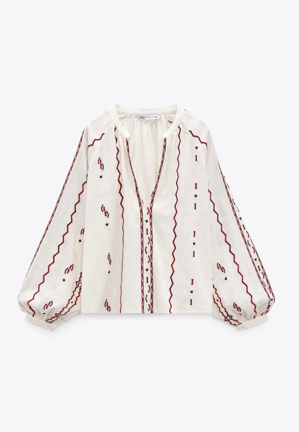 <p><a href="https://go.redirectingat.com?id=74968X1596630&url=https%3A%2F%2Fwww.zara.com%2Fus%2Fen%2Fembroidered-oversized-blouse-p07200029.html&sref=https%3A%2F%2Fwww.thepioneerwoman.com%2Ffashion-style%2Fg40256461%2F4th-of-july-outfits%2F" rel="nofollow noopener" target="_blank" data-ylk="slk:Shop Now;elm:context_link;itc:0;sec:content-canvas" class="link ">Shop Now</a></p><p>Zara Embroidered Oversized Blouse </p><p>$29.99</p><p>zara.com</p><span class="copyright">Zara</span>