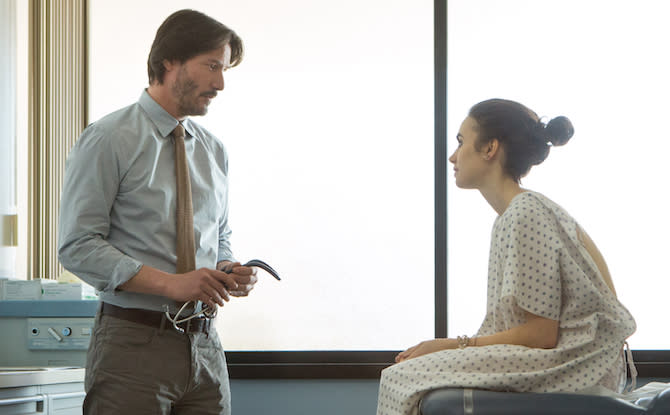 Keanu Reeves and Lily Collins. Credit: Netflix