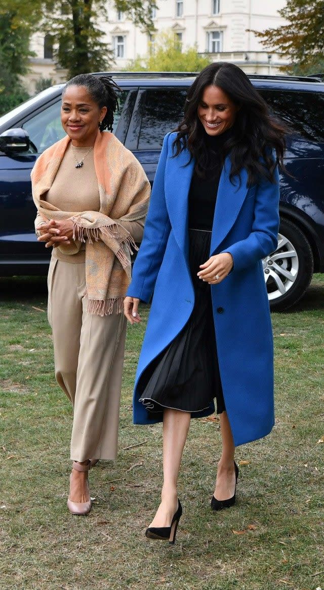 Doria Ragland and Meghan Markle