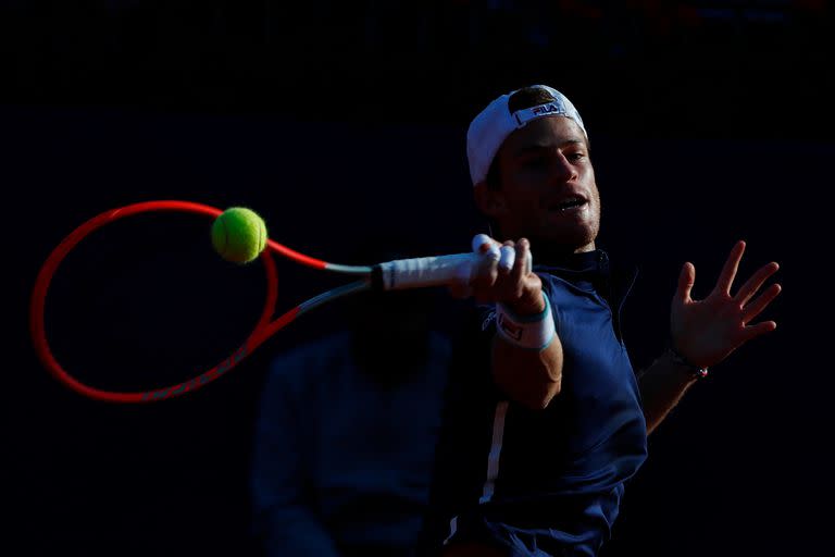 Diego Schwartzman durante su partido con Pablo Careño Busta por los cuartos de final del Torneo de Godo