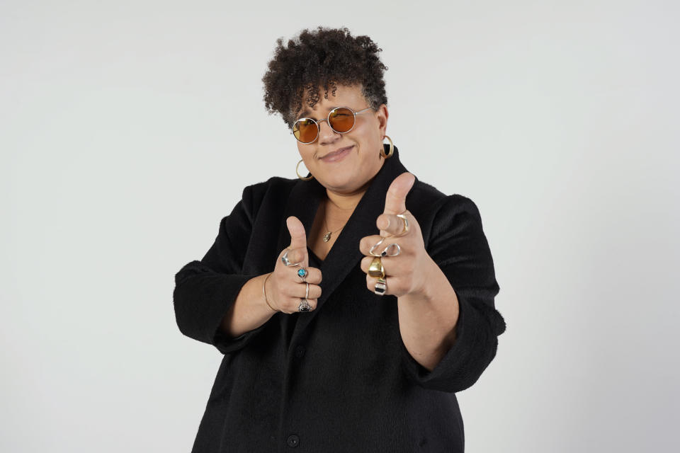 Brittany Howard poses for a portrait in Nashville, Tenn., on Saturday, Jan. 6, 2024, to promote her second solo album "What Now." (AP Photo/George Walker IV)