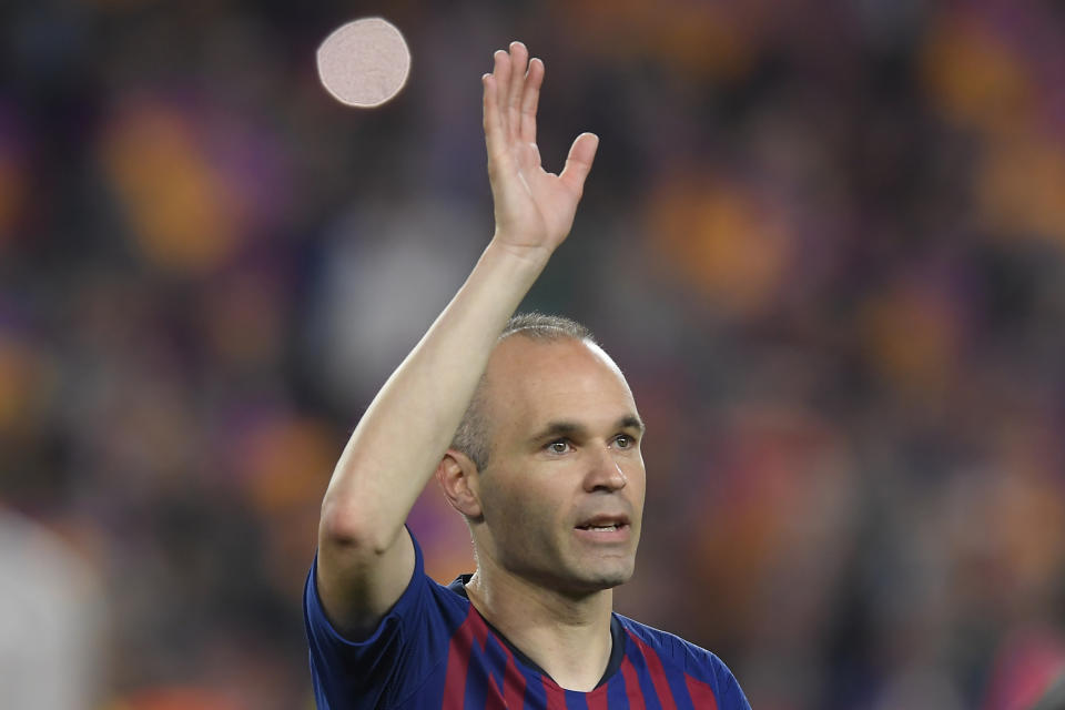 Andrés Iniesta devrait poursuivre sa carrière au Japon. (Crédit AFP)