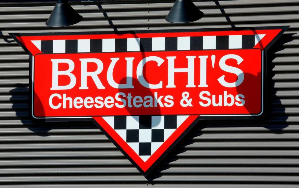 Bruchi’s CheeseSteaks and Subs restaurant sign at the at 5209 W. Okanogan Pl. in Kennewick.