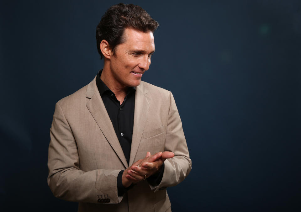 Matthew McConaughey poses for a portrait at the 86th Oscars Nominees Luncheon, on Monday, Feb. 10, 2014 in Beverly Hills, Calif. (Photo by Matt Sayles/Invision/AP)