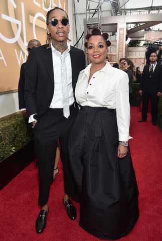 <p>Alberto Rodriguez/NBCU Photo Bank/NBCUniversal via Getty</p> Wiz Khalifa and Peachie Wimbush in Los Angeles in January 2016