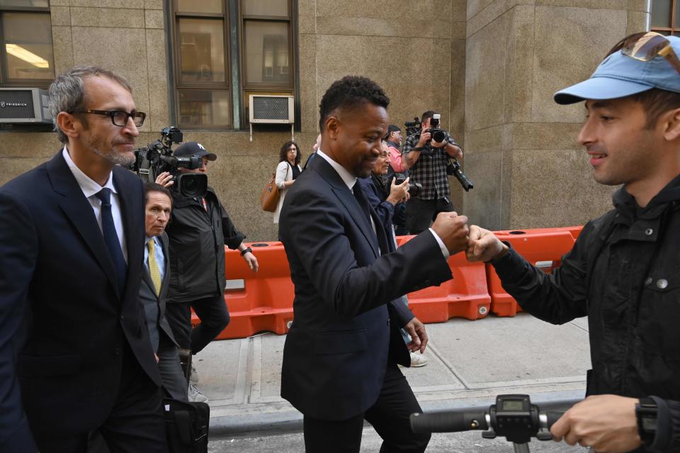 Cuba Gooding Jr. departs his arraignment in New York on Oct. 15, 2019.