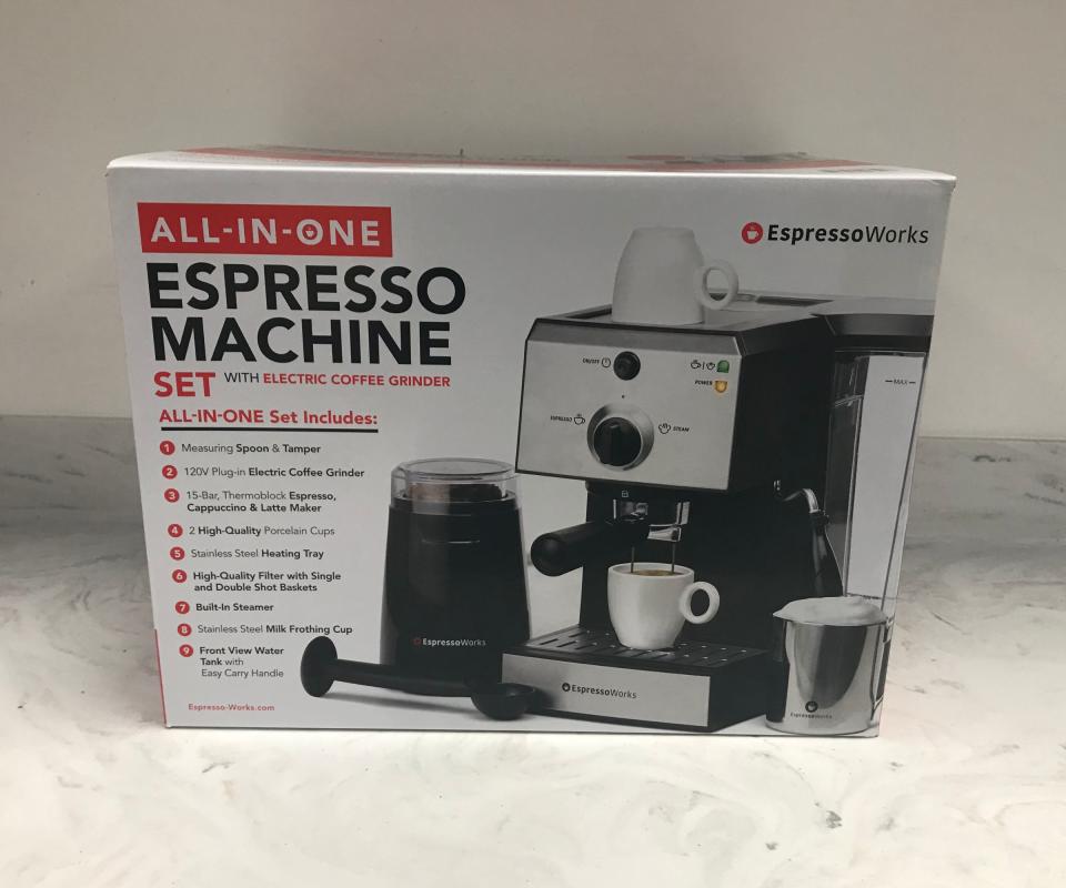 Espresso Works All-In-One Coffee Machine box