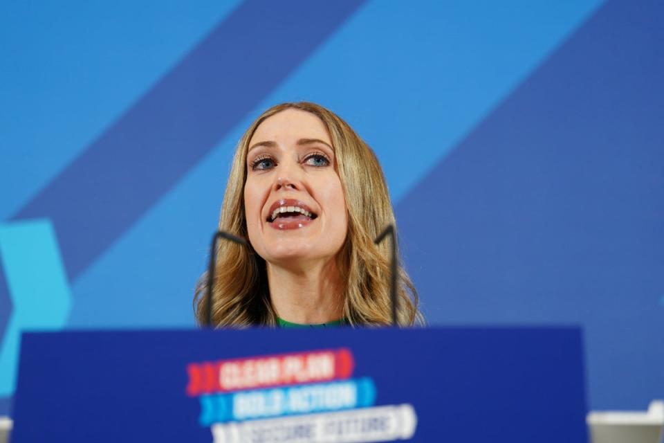 Laura Trott headed the tax briefing (Jordan Pettitt/PA Wire)