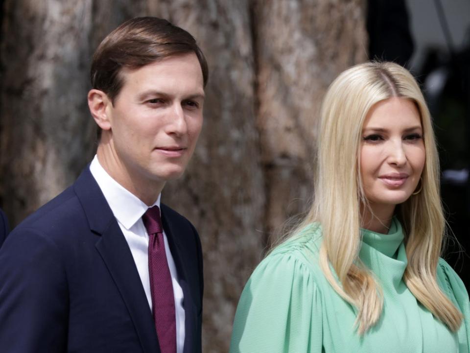 Jared Kushner and Ivanka Trump earlier this month (Getty Images)