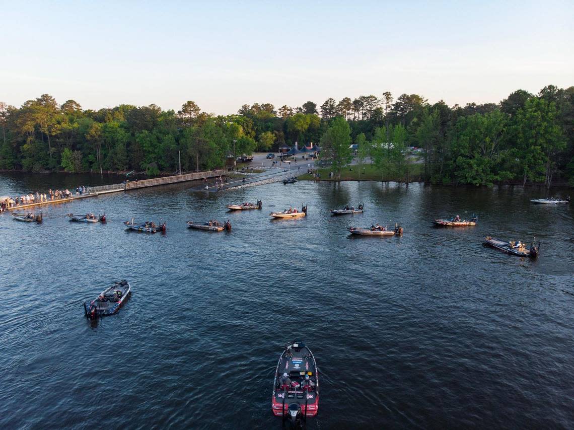 The Bassmaster Elite Series kicks off at Lake Murray on Thursday, April 20, 2023. Professional fishers will compete throughout the weekend. Joshua Boucher/jboucher@thestate.com