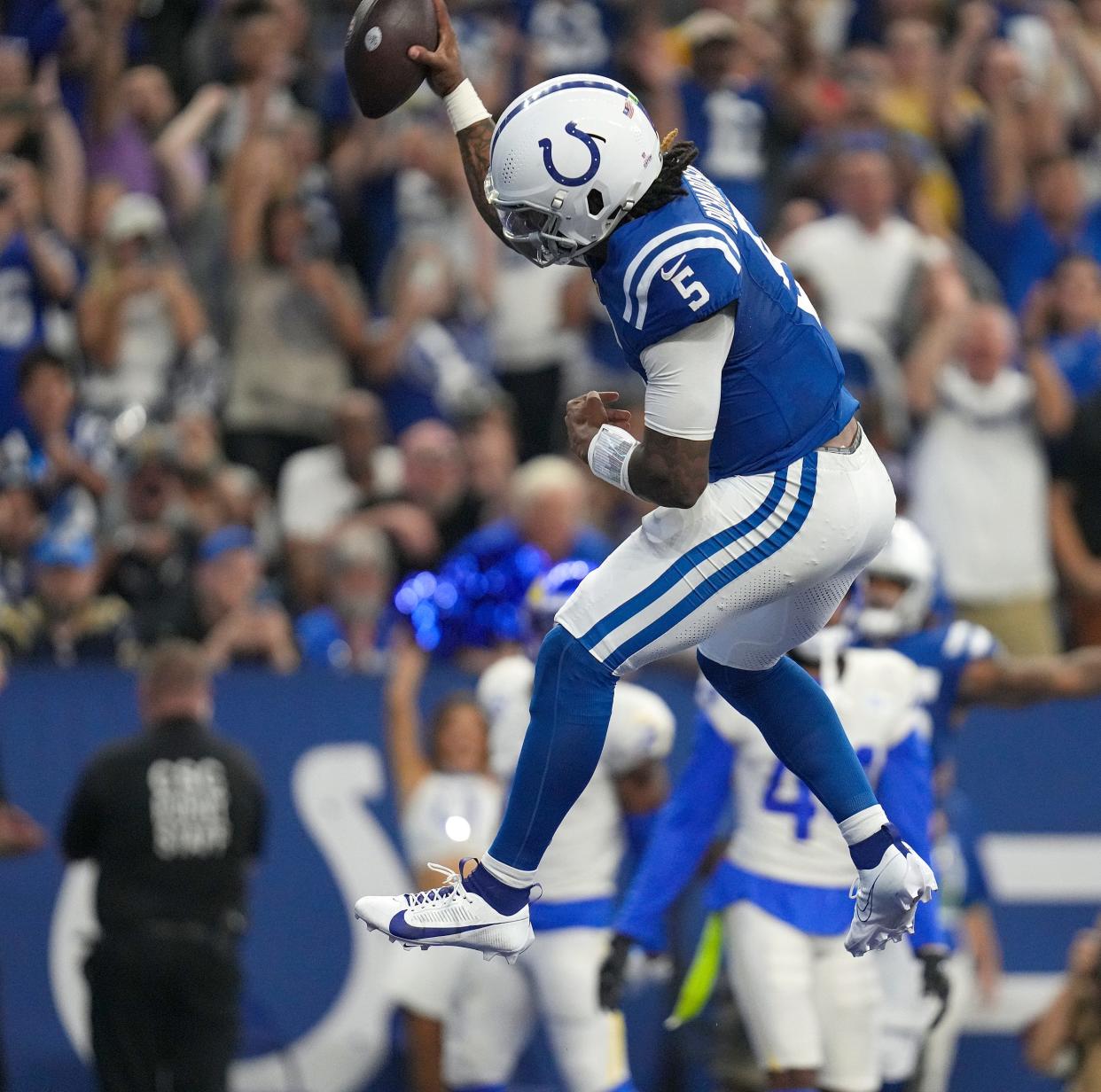 Rookie Colts QB Anthony Richardson making 360-degree spike his ...