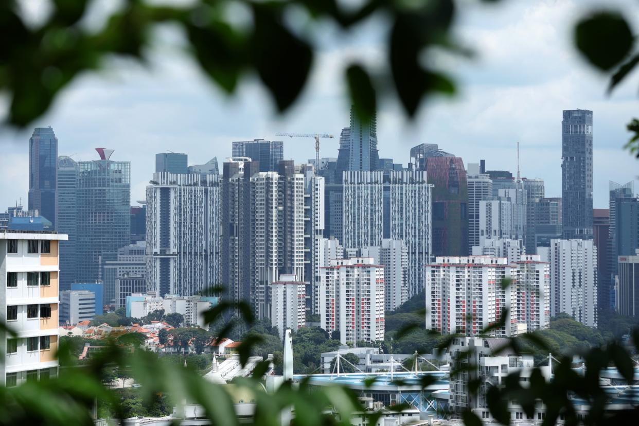 Residential buildings in Singapore, on Tuesday, Jan. 3, 2023. 