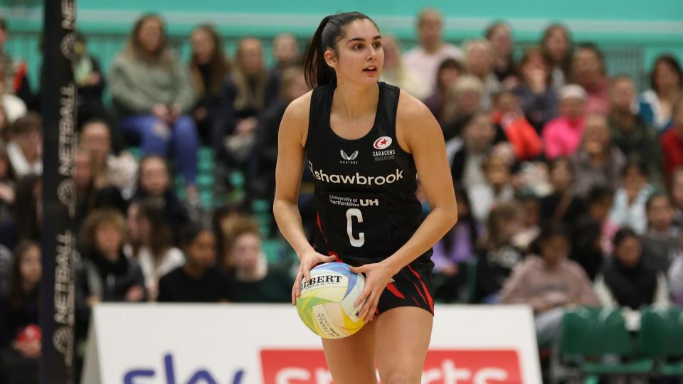 Ellie Rattu of Saracens Mavericks in action