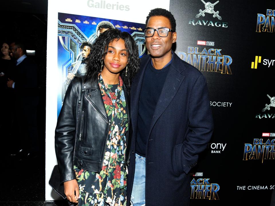 Chris Rock with his daughter Zahra