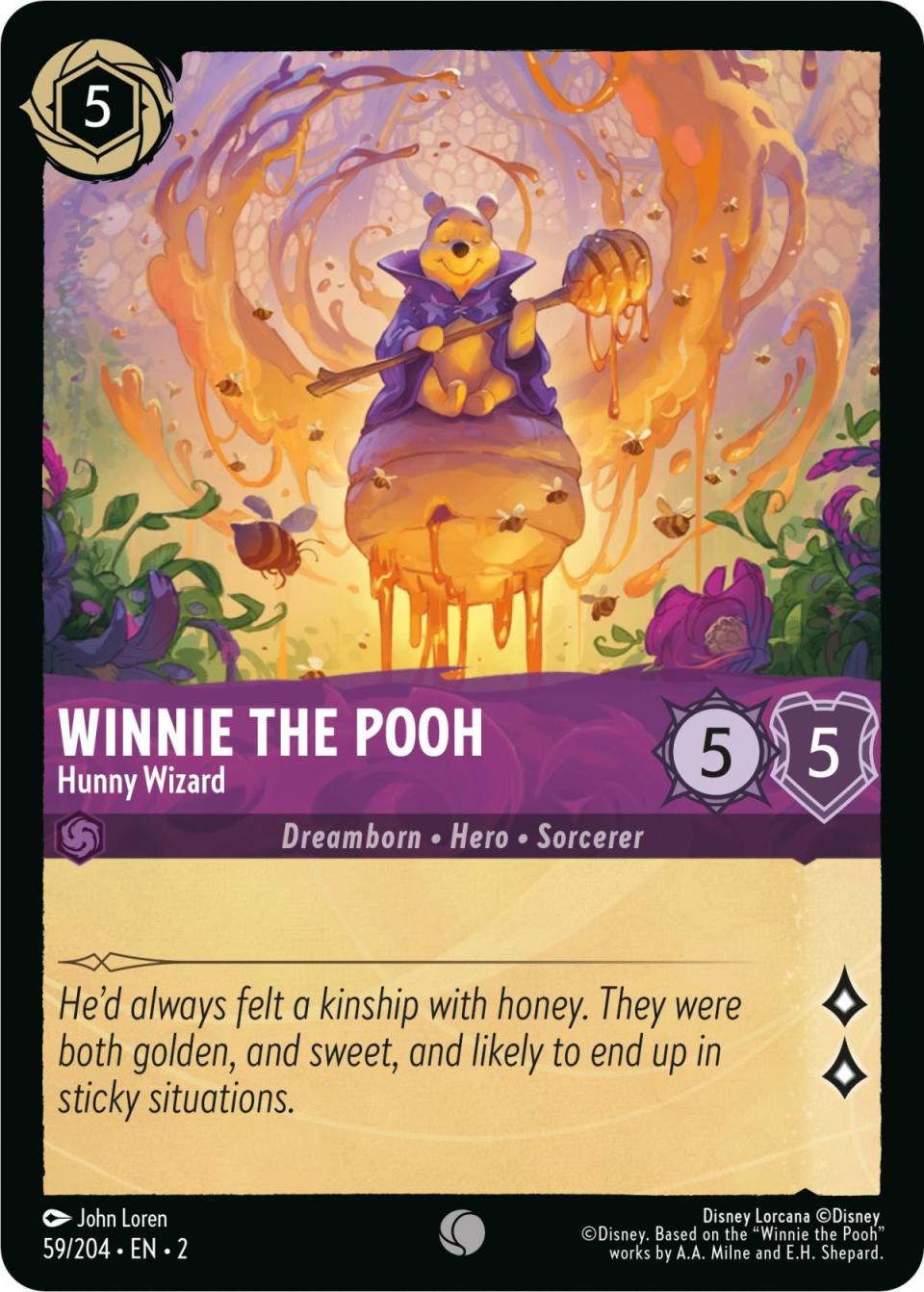 Winnie the Pooh Hunny Wizard card