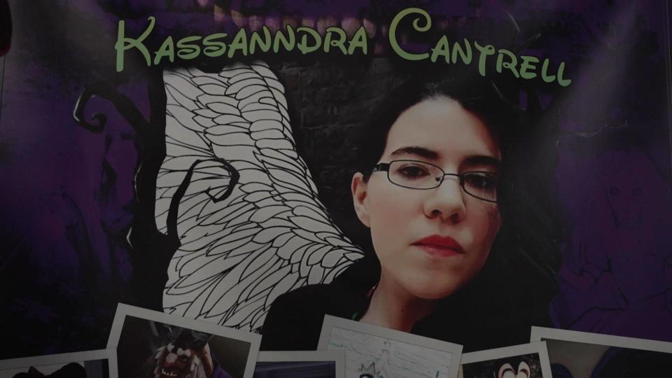 Rob Cantrell is honoring his twin sister's memory with a mural of Kassanndra and photos of her in the store they had once dreamed of opening together. / Credit: CBS News