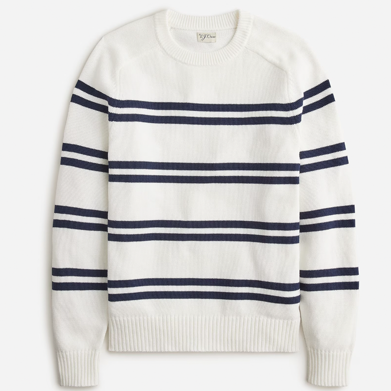 <p><a href="https://go.redirectingat.com?id=74968X1596630&url=https%3A%2F%2Fwww.jcrew.com%2Fm%2Fmens%2Fcategories%2Fclothing%2Fsweaters%2Fpullover%2Fheritage-cotton-sweater-in-stripe%2FMP443%3Fdisplay%3Dsale%26fit%3DClassic%26isFromSale%3Dtrue%26color_name%3Dsea-salt-navy-stripe%26colorProductCode%3DBW568&sref=https%3A%2F%2Fwww.esquire.com%2Fstyle%2Fmens-fashion%2Fa60631092%2Fjcrew-april-sale-2024%2F" rel="nofollow noopener" target="_blank" data-ylk="slk:Shop Now;elm:context_link;itc:0;sec:content-canvas" class="link ">Shop Now</a></p><p>Heritage Cotton Sweater</p><p>$64.99</p>