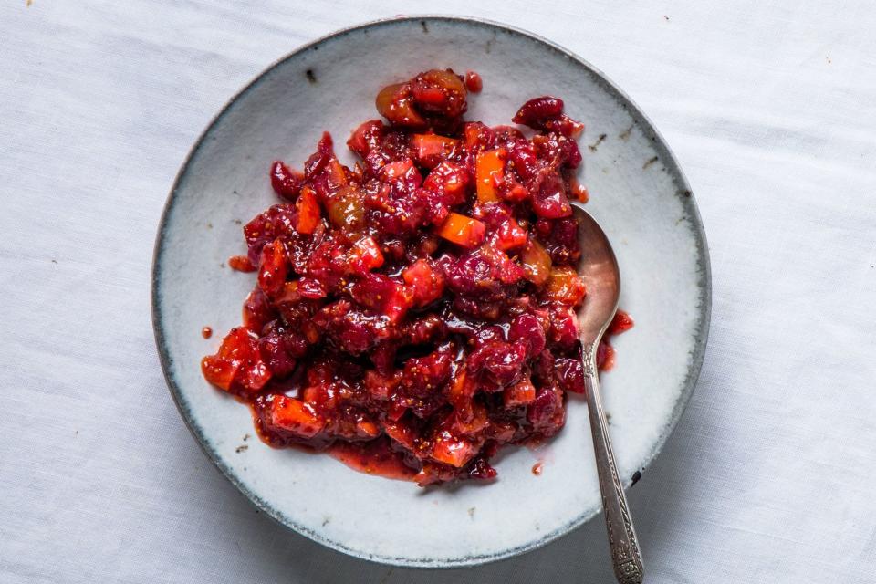 Cranberry Chutney With Orange, Figs, and Mustard