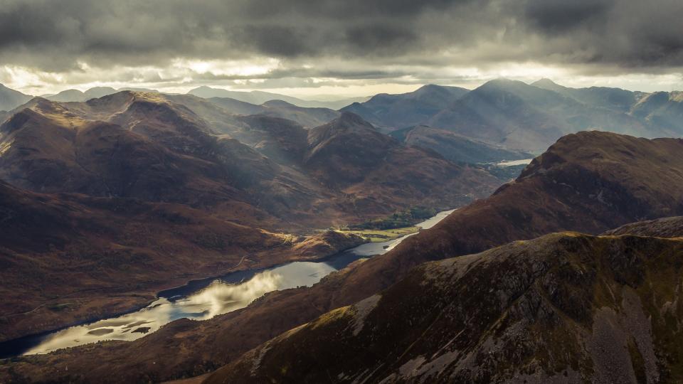 Taken from Am Bodach on the Ring of Steall showing Loch Leven below