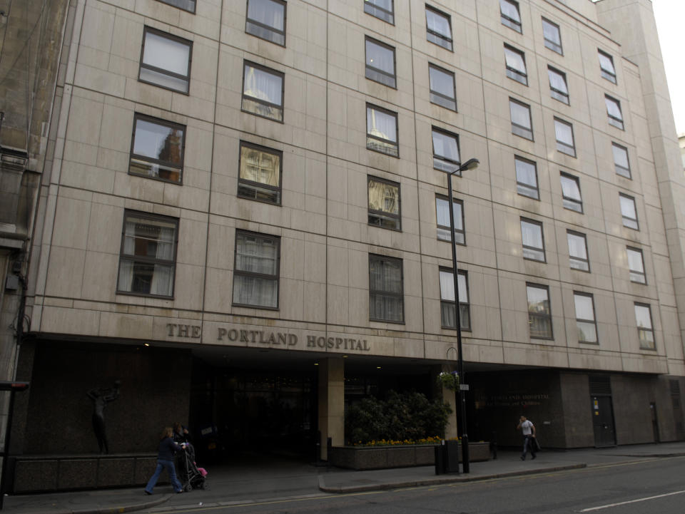 Portland Hospital for Women and Children, London, pictured in 2009 [Photo: PA]