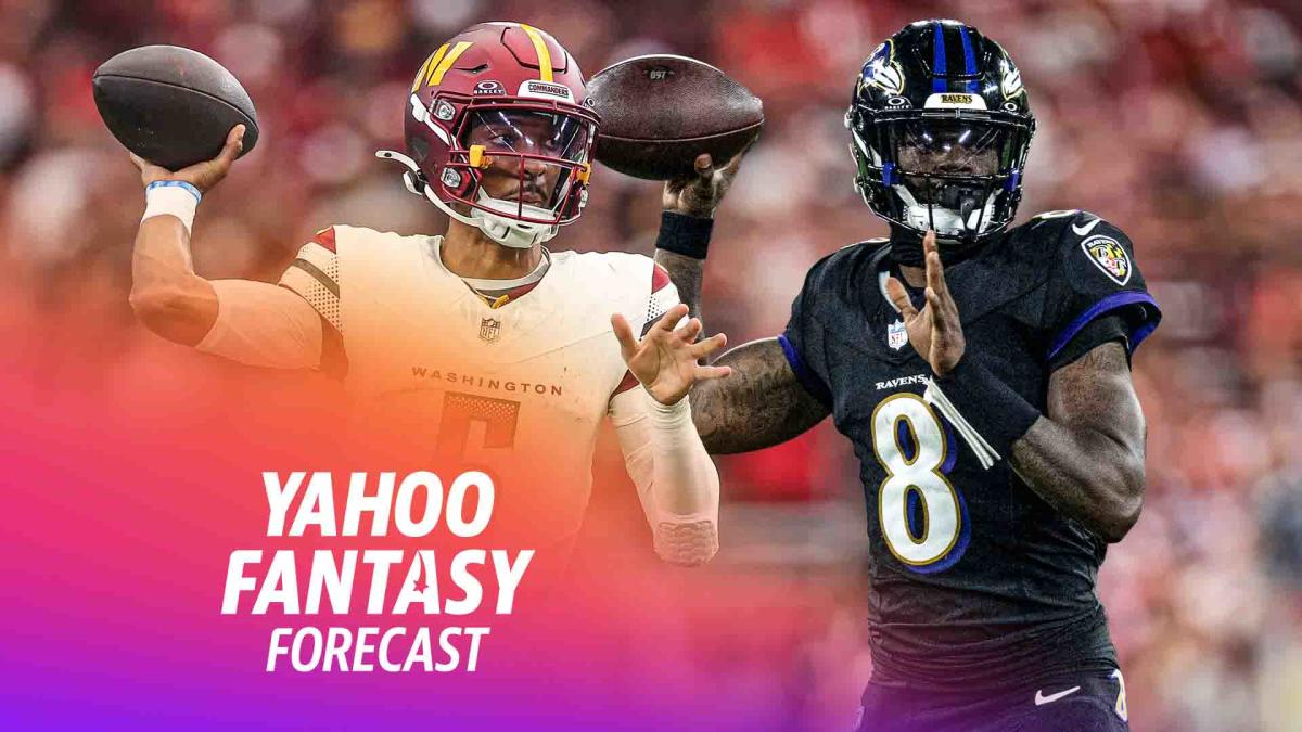 Jayden Daniels vs. Lamar Jackson headlines Beltway fantasy treat | Yahoo Fantasy Football