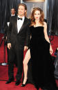 <b>Oscars 2012: Red carpet photos</b><br><br><b>Happy couple...</b>Brad Pitt and Angelina Jolie... and that leg again.