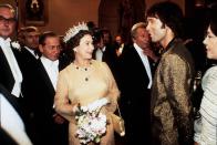 <p>Queen Elizabeth looked stunned meeting singer Cliff Richard and after seeing his gilded blazer, I can see why. It’s bold, sure. But dare I say that it also somehow works?</p>