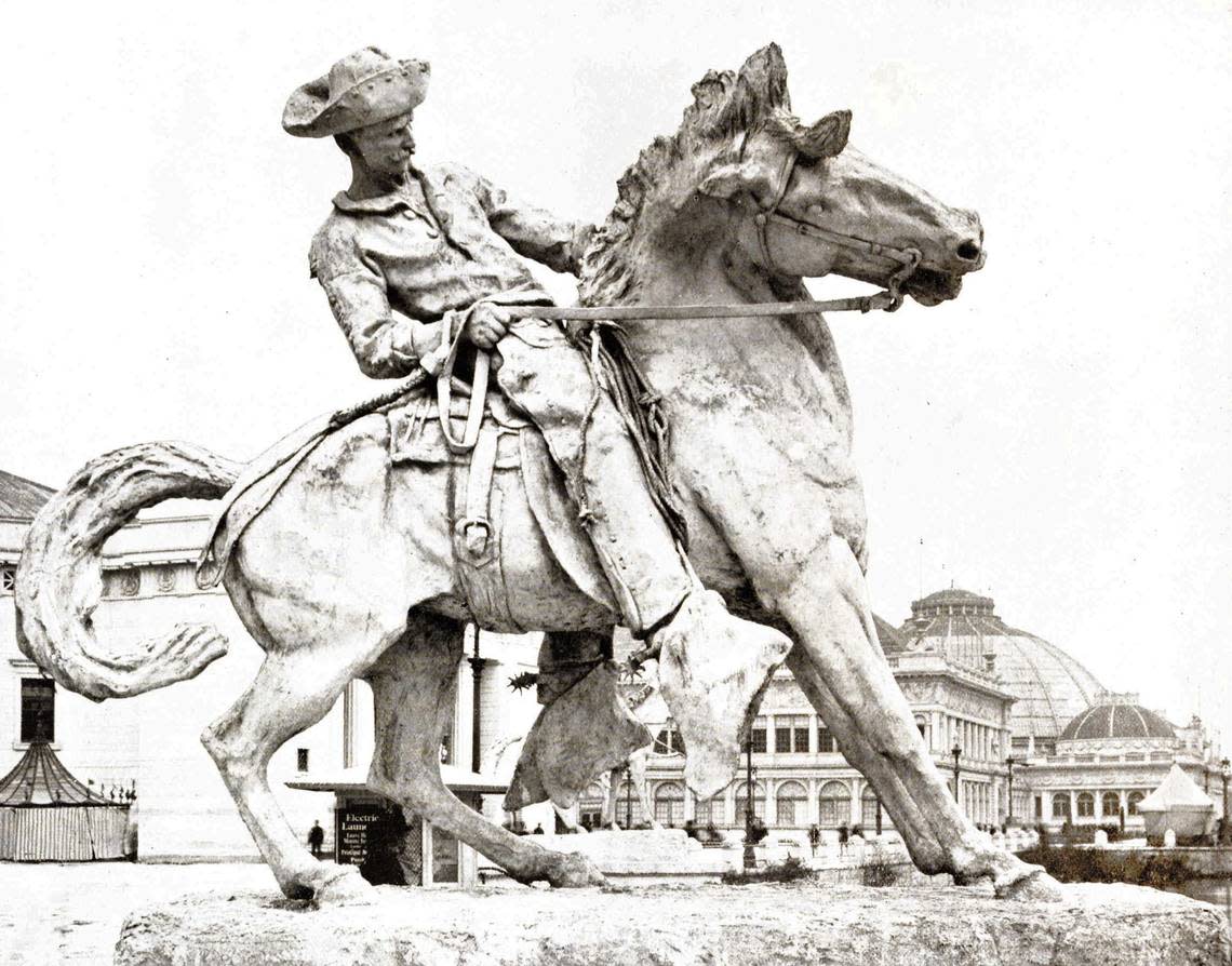 Proctor’s Cowboy from The Dream City: A Portfolio of Photographic Views of the World’s Columbian Exposition, 1893