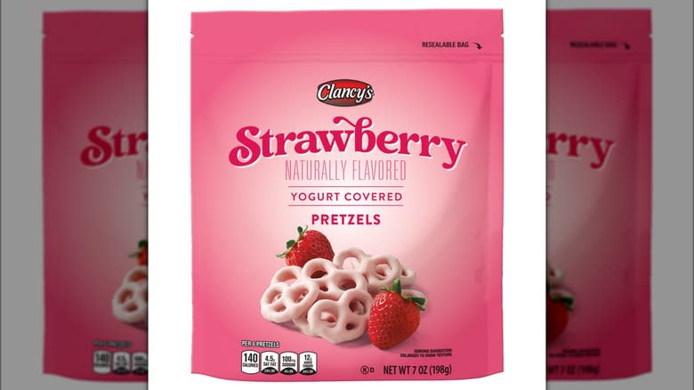 Clanceys strawberry pretzels bag