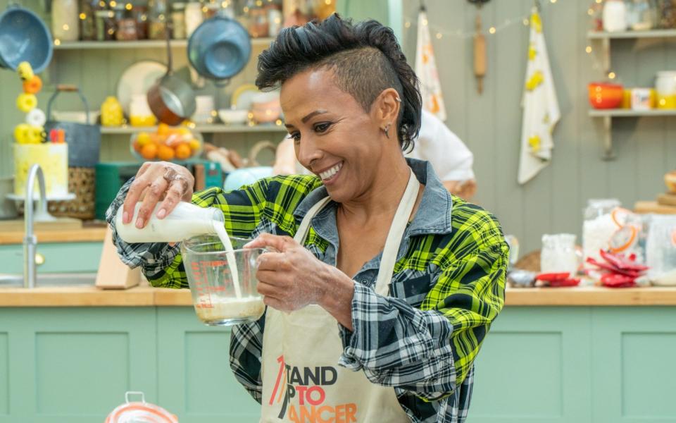 With two Olympic gold medals under her belt, measuring some milk should be a piece of cake for Dame Kelly Holmes - Mark Bourdillon/Love Productions