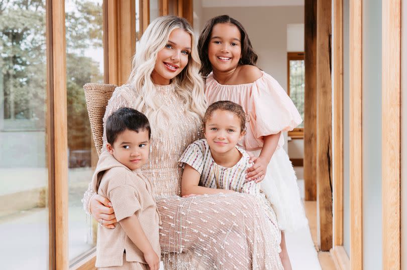 Helen Flanagan, and children, Matilda, Delilah and Charlie