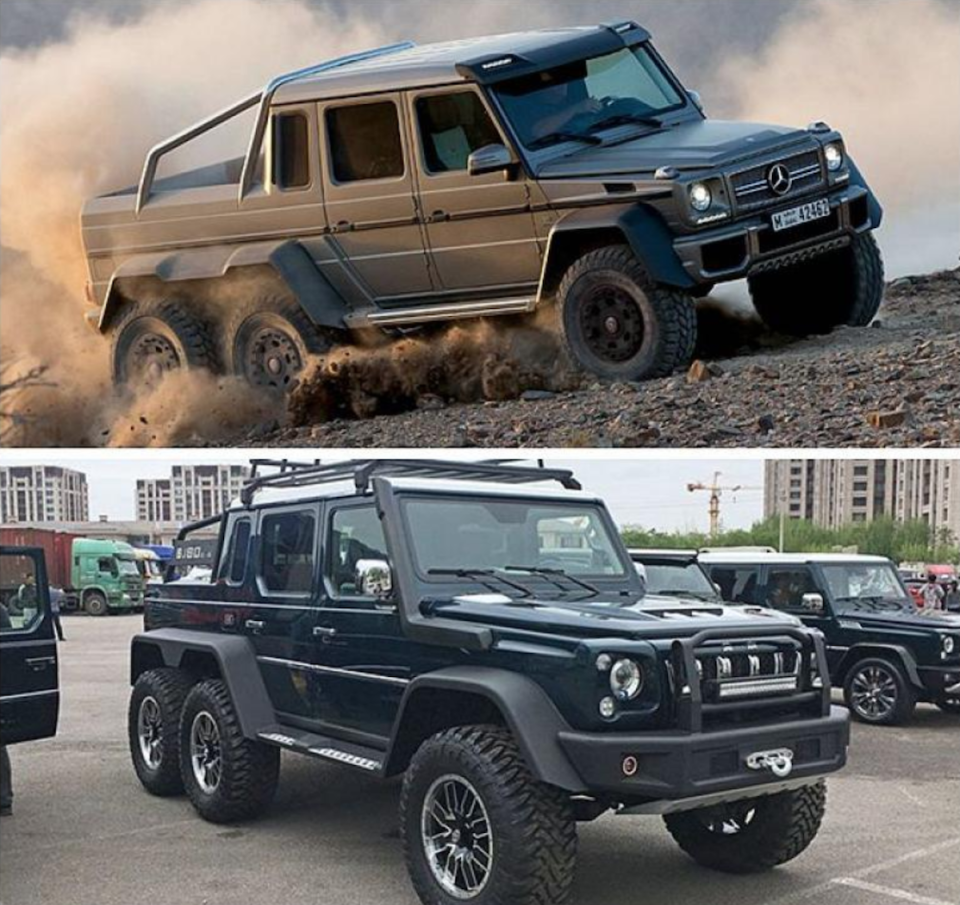 早在 2015 年停產的 G63 AMG 6×6，在當時可是唯一民用版 6 輪越野車。北京汽車完全沒有變動就直接複製，這也「抄」得太明顯了！