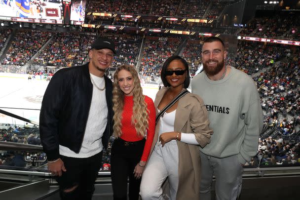 During the time Nicole and Kelce were together, Nicole and Mahomes appeared to develop a friendship that went further than just supporting their significant others on the football field.