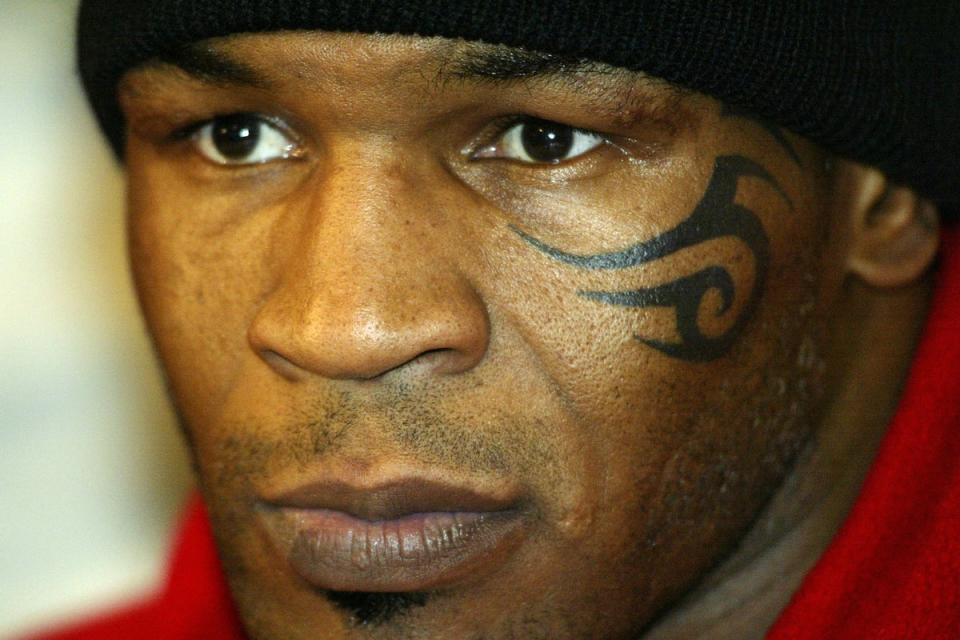 Mike Tyson after his fight with Clifford Etienne in 2003 (Getty Images)