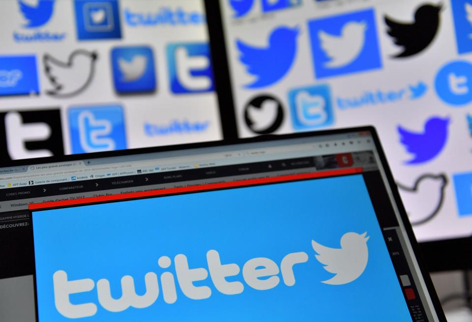 Twitter logo displayed on laptop screen (AFP via Getty Images)