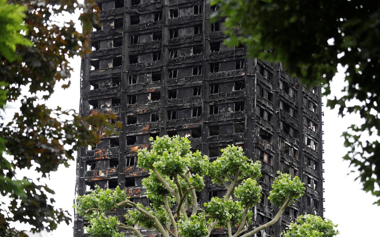 The damage to Grenfell Tower, West London, after it was consumed by fire - REUTERS